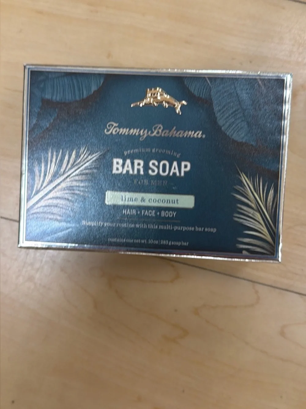 Tommy Bahama Bar Soap - Lime & Coconut Teal and Gold Packaging